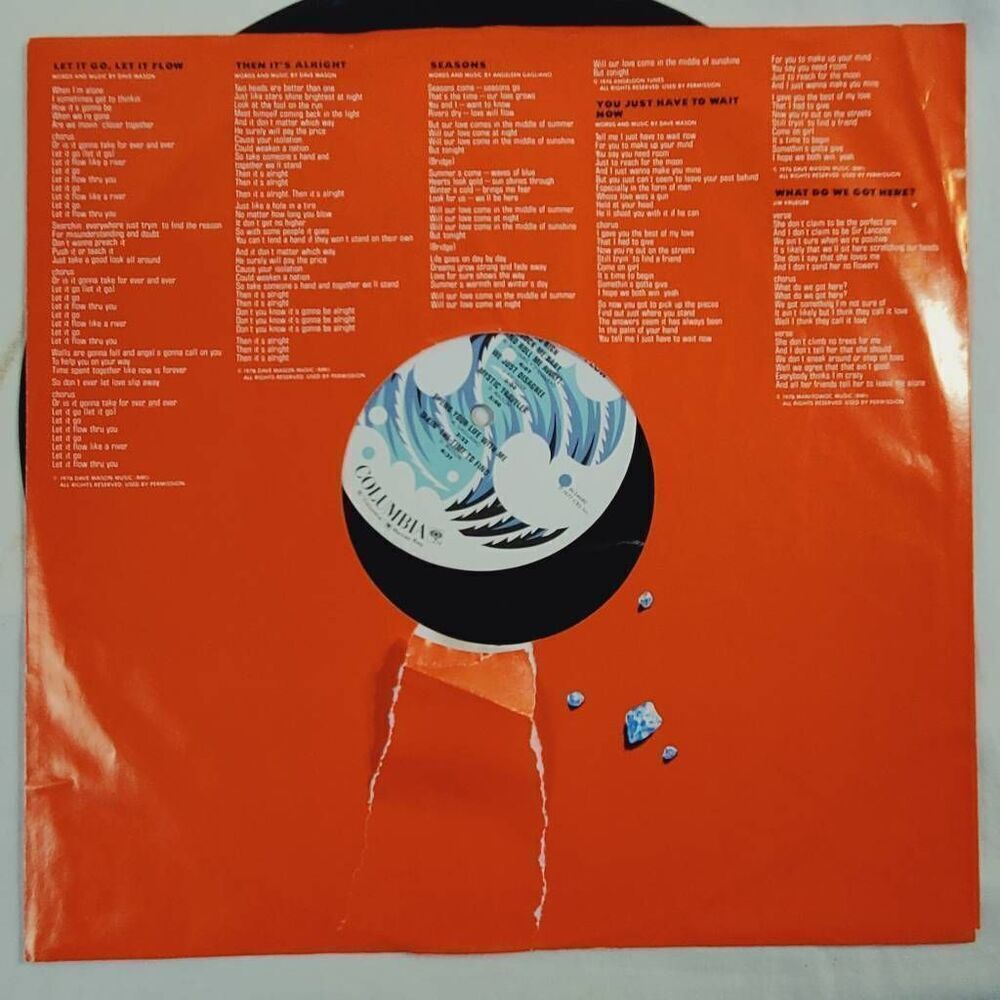 Dave Mason - Let It Flow Vinyl Record Original 1977 - Picture 4 of 9